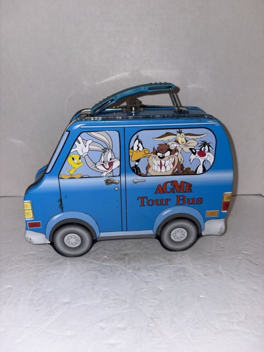 1999 Acme Looney Tunes Tour Bus Tin Hinged Box